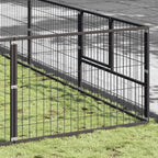 Hundezwinger Schwarz 56 m² Stahl