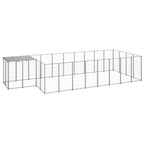 Hundezwinger Silbern 10,89 m² Stahl
