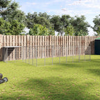 Hundezwinger Silbern 15,73 m² Stahl