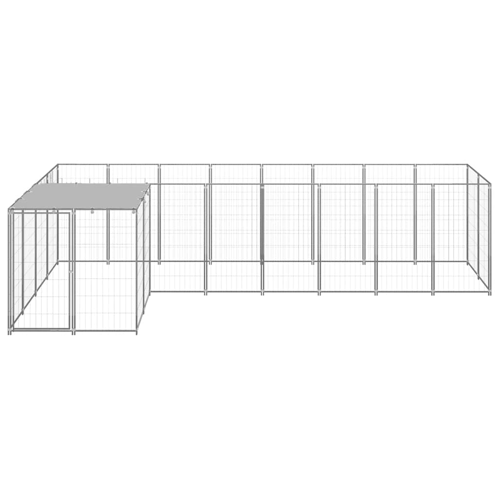 Hundezwinger Silbern 6,05 m² Stahl