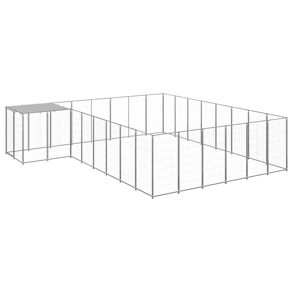 Hundezwinger Silbern 15,73 m² Stahl