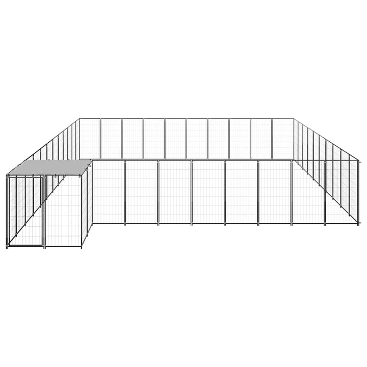 Hundezwinger Schwarz 31,46 m² Stahl