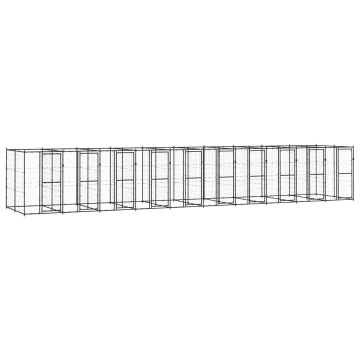 Outdoor-Hundezwinger Stahl 24,2 m²