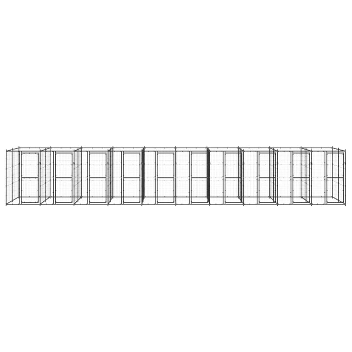Outdoor-Hundezwinger Stahl 24,2 m²
