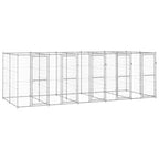 Outdoor-Hundezwinger Verzinkter Stahl 12,1 m²