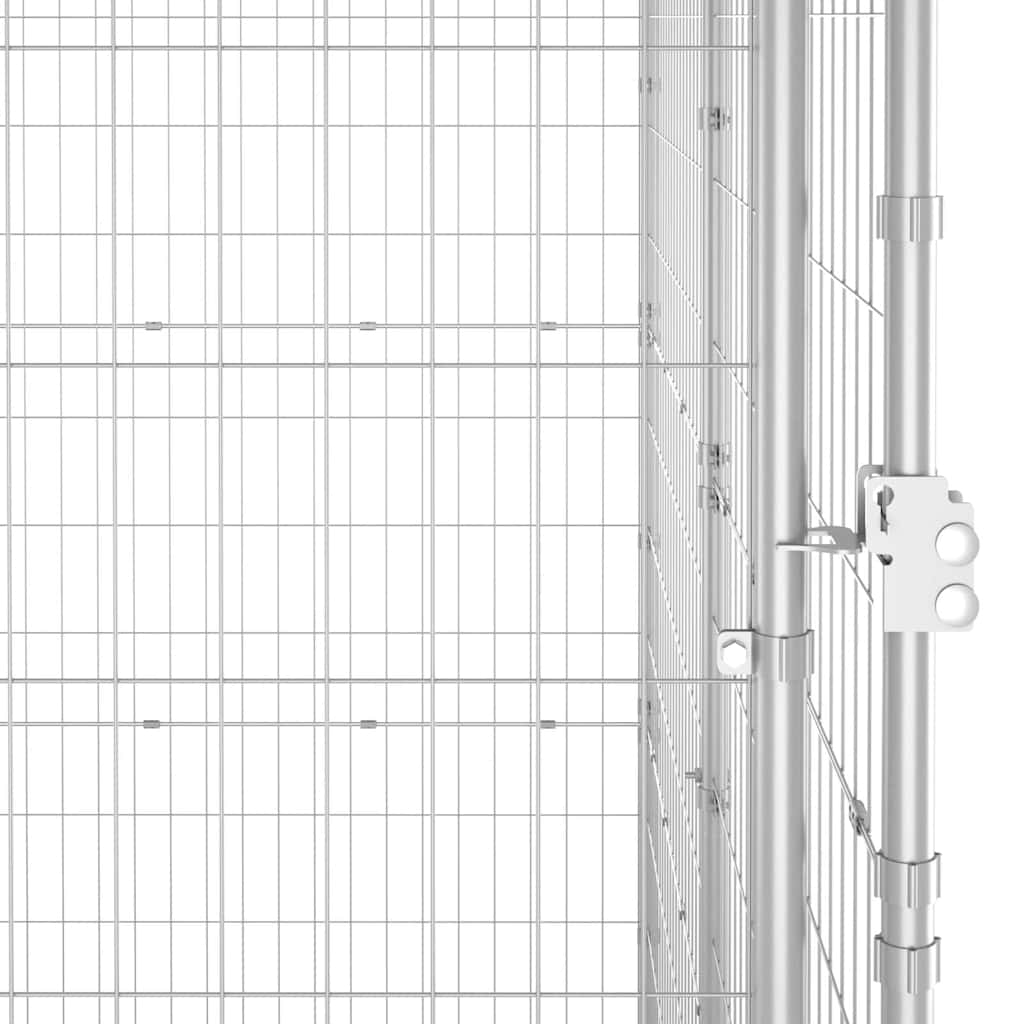 Outdoor-Hundezwinger Verzinkter Stahl 24,2 m²