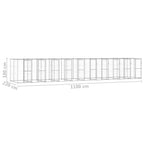Outdoor-Hundezwinger Verzinkter Stahl 24,2 m²