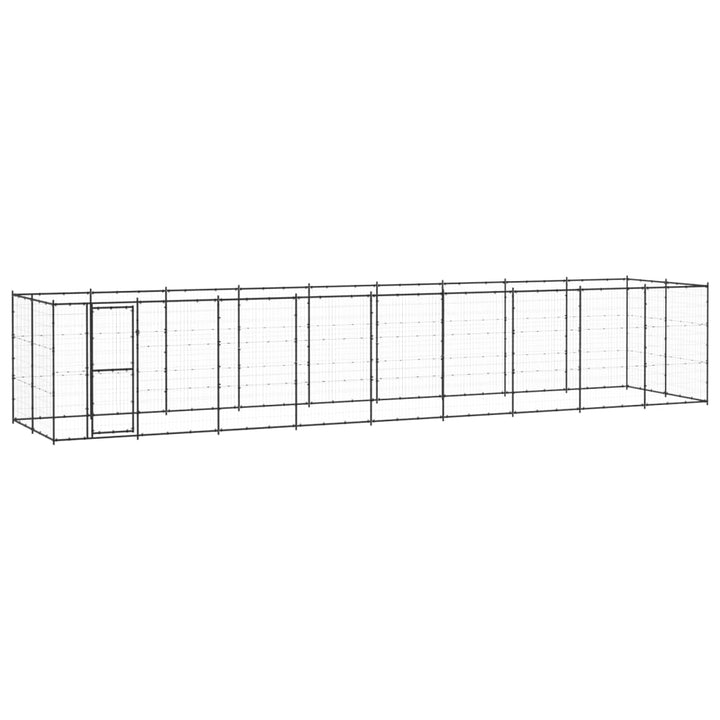 Outdoor-Hundezwinger Stahl 21,78 m²