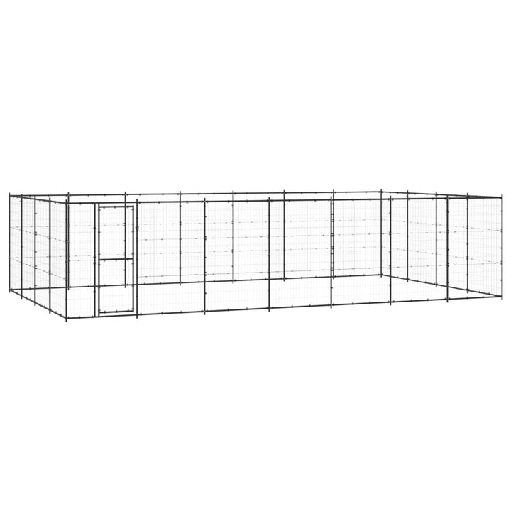 Outdoor-Hundezwinger Stahl 33,88 m²