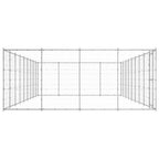 Outdoor-Hundezwinger Verzinkter Stahl 43,56 m²