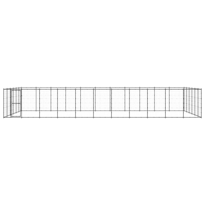 Outdoor-Hundezwinger Stahl 79,86 m²
