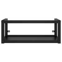 Badezimmer Wand-Waschtischgestell Schwarz 79x38x31 cm Eisen