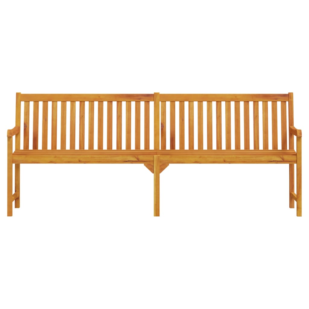 Gartenbank 219 cm Massivholz Akazie