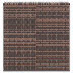 Garten-Kissenbox PE Rattan 100x49x103,5 cm Braun