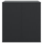Garten-Kissenbox PE Rattan 100x97,5x104 cm Schwarz