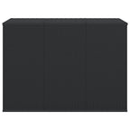 Garten-Kissenbox PE Rattan 145x100x103 cm Schwarz