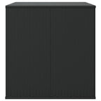 Garten-Kissenbox PE Rattan 145x100x103 cm Schwarz