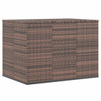 Garten-Kissenbox PE Rattan 145x100x103 cm Braun