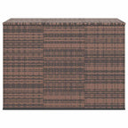 Garten-Kissenbox PE Rattan 145x100x103 cm Braun