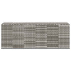 Garten-Kissenbox PE Rattan 291x100,5x104 cm Grau