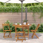 Klappbarer Gartentisch 110 cm Massivholz Akazie