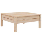 3-tlg. Garten-Lounge-Set mit Grauen Kissen Kiefer Massivholz