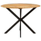 Esstisch Ø110x78 cm Massivholz Mango und Stahl