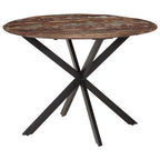 Esstisch Ø110x78 cm Altholz Massiv und Stahl