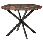Esstisch Ø110x78 cm Altholz Massiv und Stahl