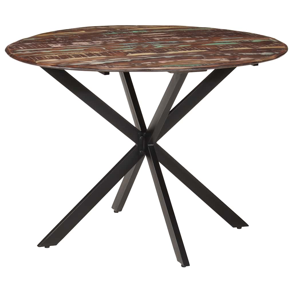 Esstisch Ø110x78 cm Altholz Massiv und Stahl