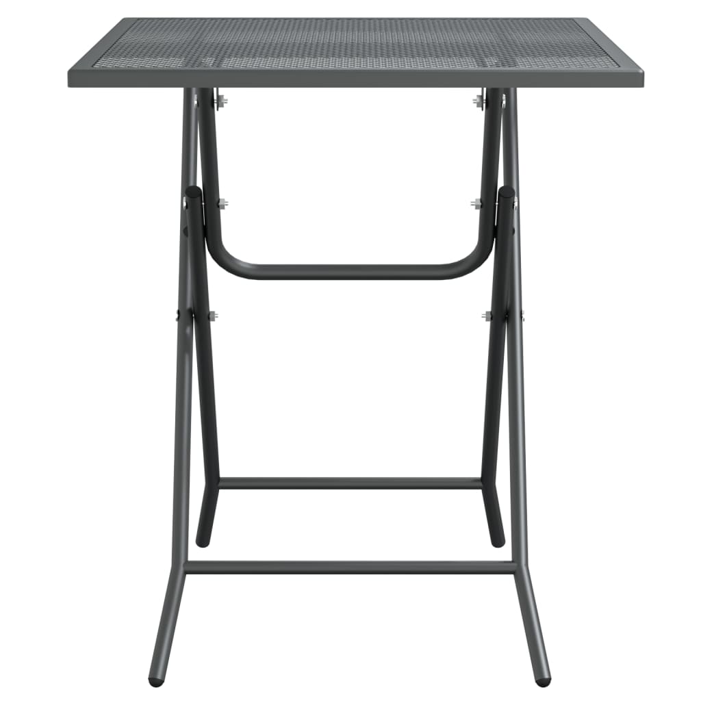Gartentisch 60x60x72 cm Streckmetall Anthrazit