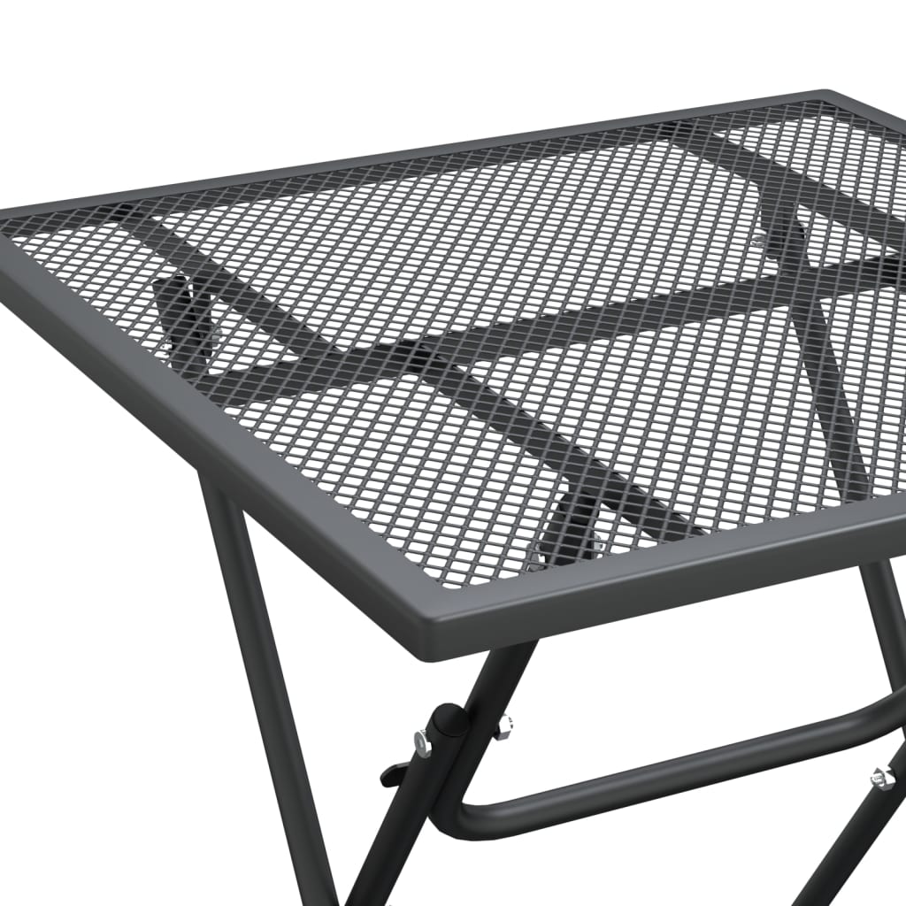 Gartentisch 60x60x72 cm Streckmetall Anthrazit