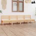 4-tlg. Garten-Lounge-Set Kiefer Massivholz