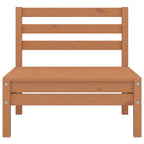 6-tlg. Garten-Lounge-Set Honigbraun Massivholz Kiefer