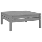 4-tlg. Garten-Lounge-Set Grau Massivholz Kiefer