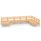 8-tlg. Garten-Lounge-Set Massivholz Kiefer