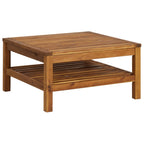 10-tlg. Garten-Lounge-Set mit Auflage Massivholz Akazie
