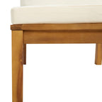 12-tlg. Garten-Lounge-Set mit Creme Kissen Massivholz Akazie
