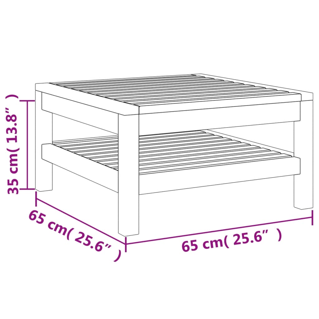 7-tlg. Garten-Lounge-Set mit Creme Kissen Massivholz Akazie