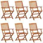 7-tlg. Garten-Essgruppe 180x90x75 cm Massivholz Akazie