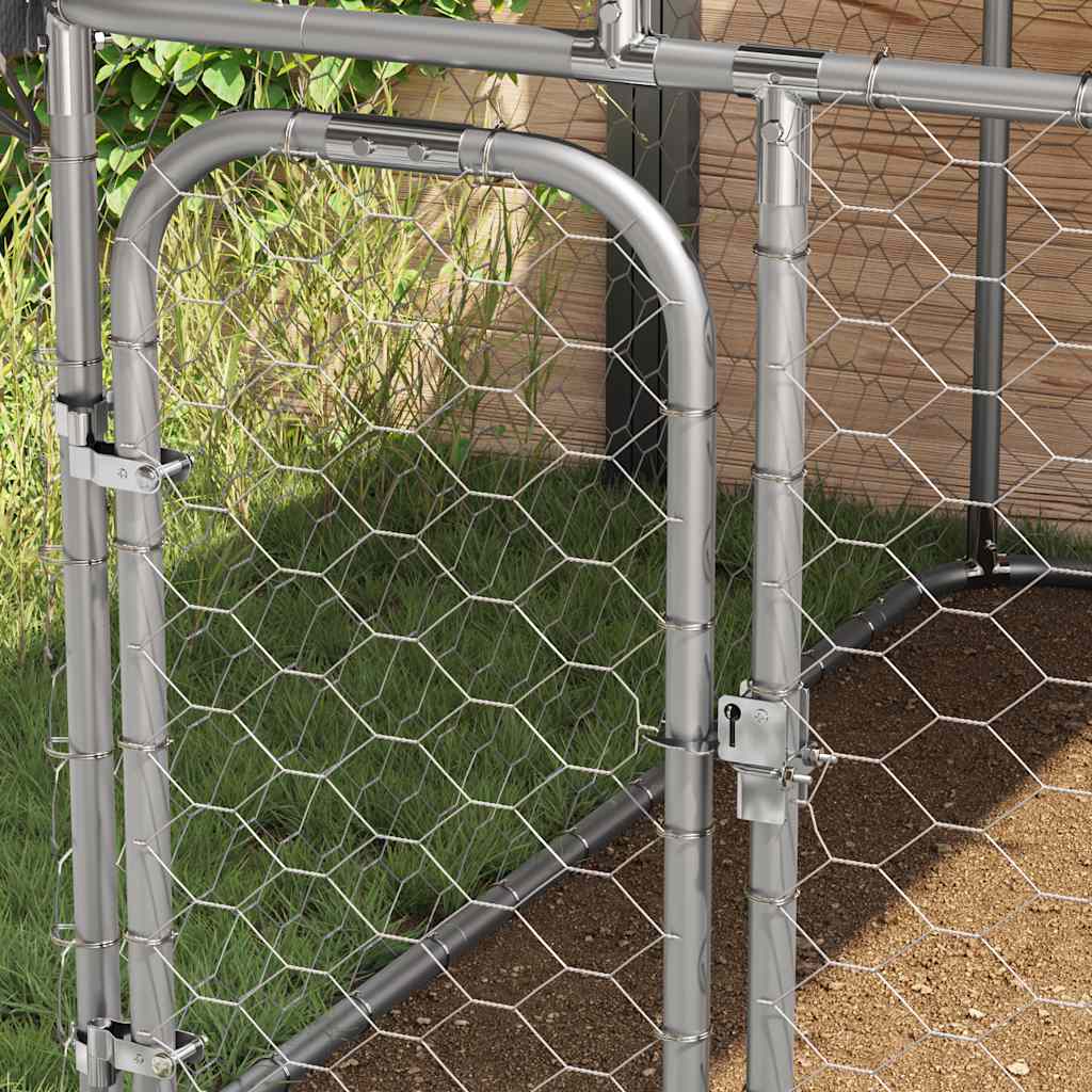 Outdoor-Hundezwinger mit Dach 100x100x150 cm