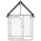 Outdoor-Hundezwinger mit Dach 100x100x150 cm