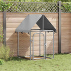 Outdoor-Hundezwinger mit Dach 100x100x150 cm