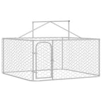 Outdoor-Hundezwinger mit Dach 200x200x150 cm