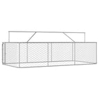 Outdoor-Hundezwinger mit Dach 400x200x150 cm