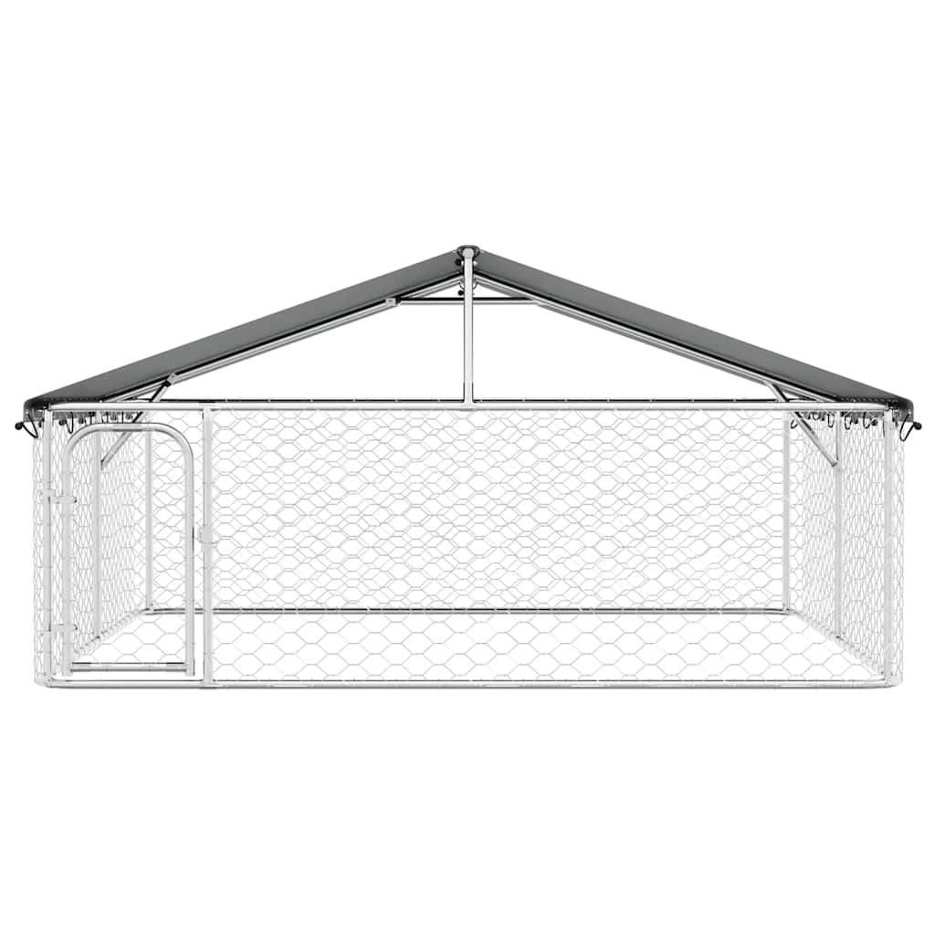 Outdoor-Hundezwinger mit Dach 300x300x150 cm