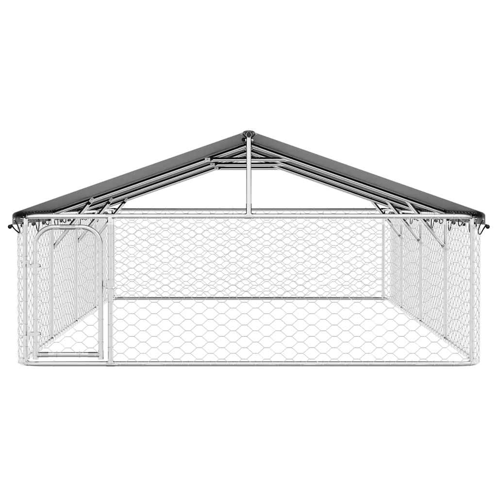 Outdoor-Hundezwinger mit Dach 600x300x150 cm