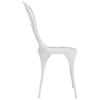 3-tlg. Bistro-Set Aluminiumguss Weiß