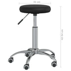 Massagehocker Kunstleder Schwarz