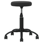 Massagehocker Samt Schwarz